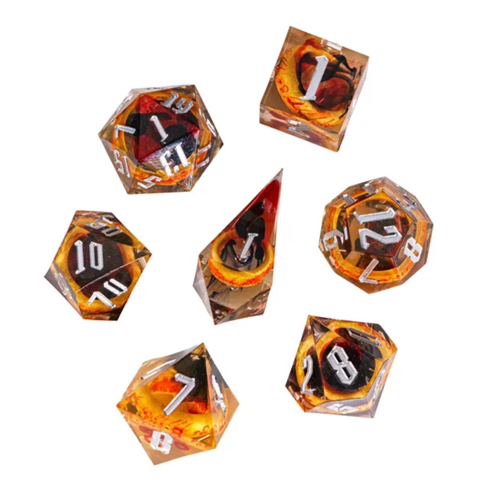 Cultivation Games Engraved Ring Dice of Power 7 die set