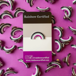 Rainbow Certified Asexual Pride Rainbow Enamel Pin
