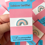 Rainbow Certified Transgender Rainbow LGBTQ Pride Enamel Pin