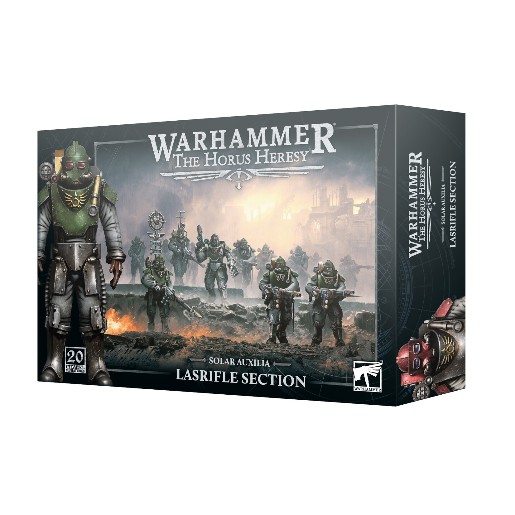 Games Workshop Warhammer Horus Heresy Solar Auxilia Lasrifle Section