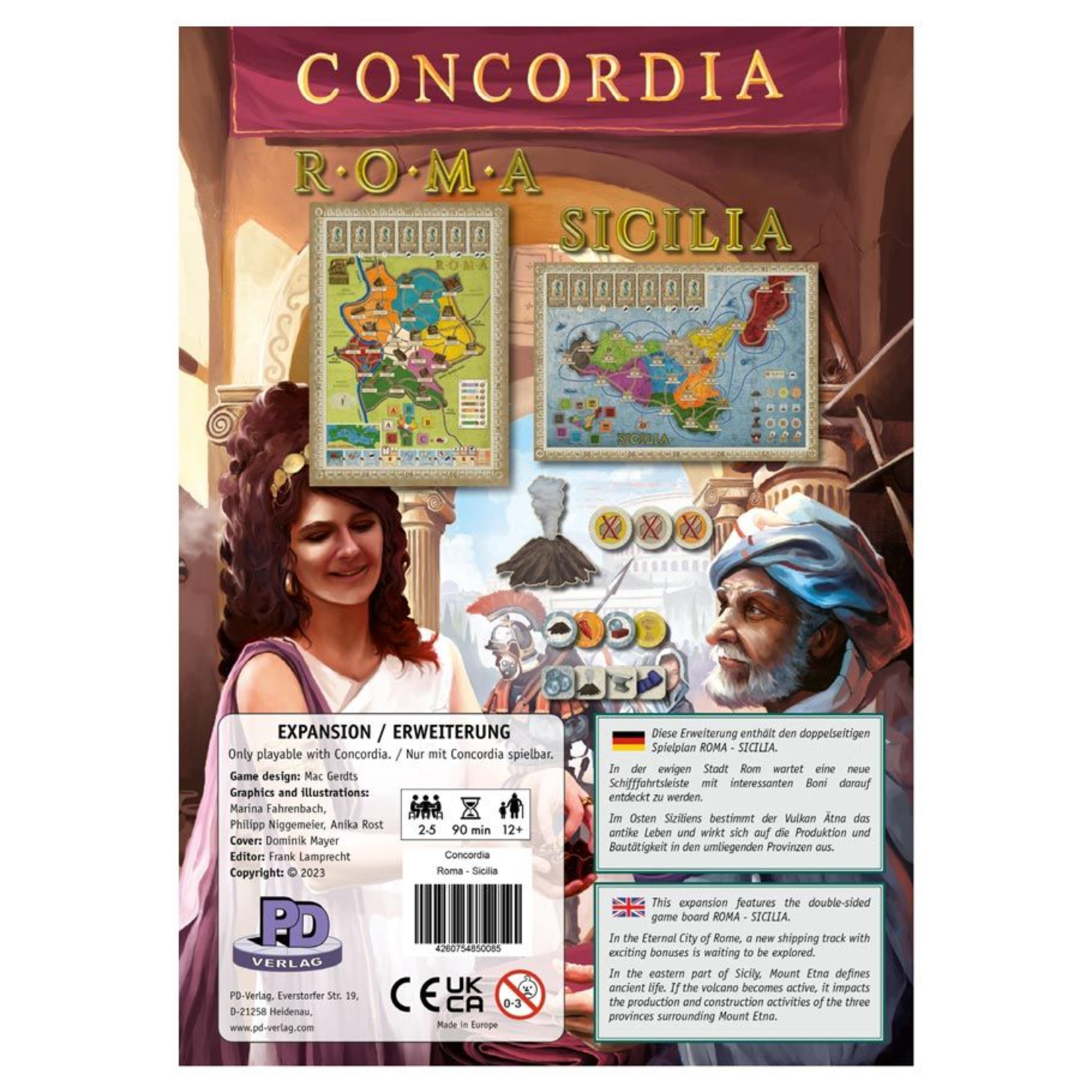 Rio Grande Games Concordia Roma and Sicilia Expansion