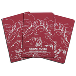 1985 Games Dungeon Notes Hero's Journal 3-Pack Red