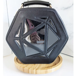 Sugar Cubed Studios d20 Ita Bag and Dice Organizer Black