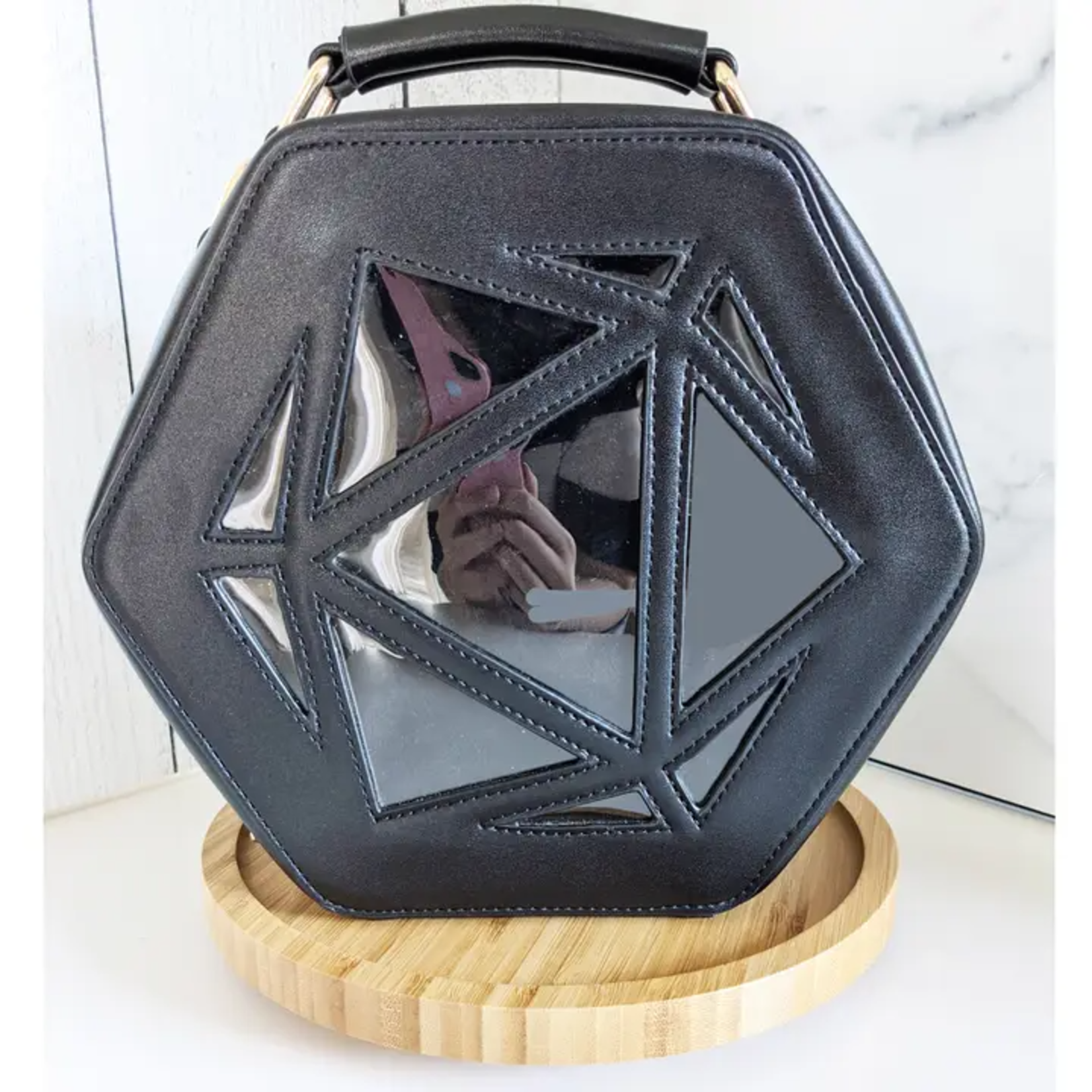 Sugar Cubed Studios d20 Ita Bag and Dice Organizer Black