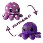Tee Turtle Reversible Octopus Plushie Polka Dot and Shimmer