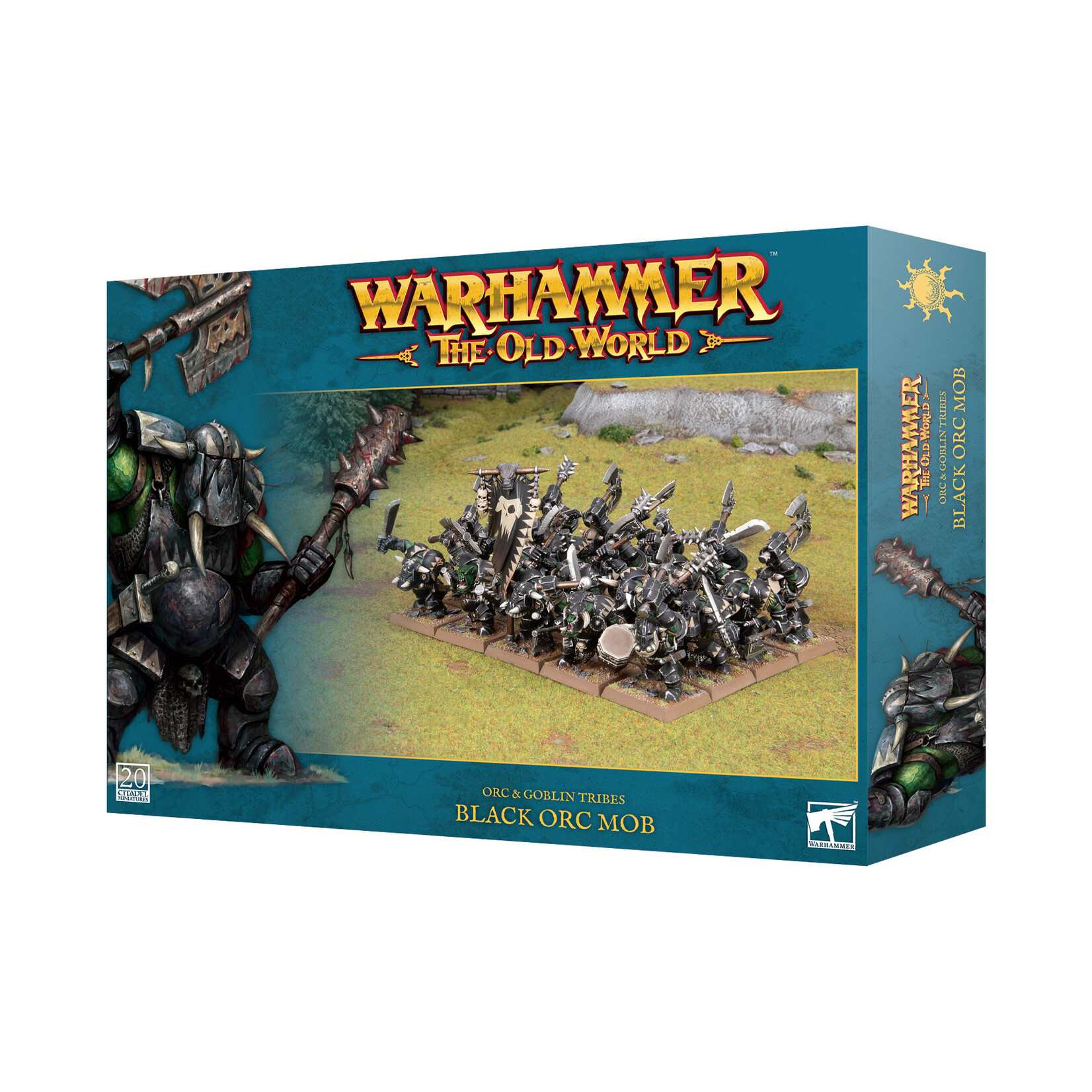 Games Workshop Warhammer The Old World Orc and Goblin Tribes Black Orc Mob