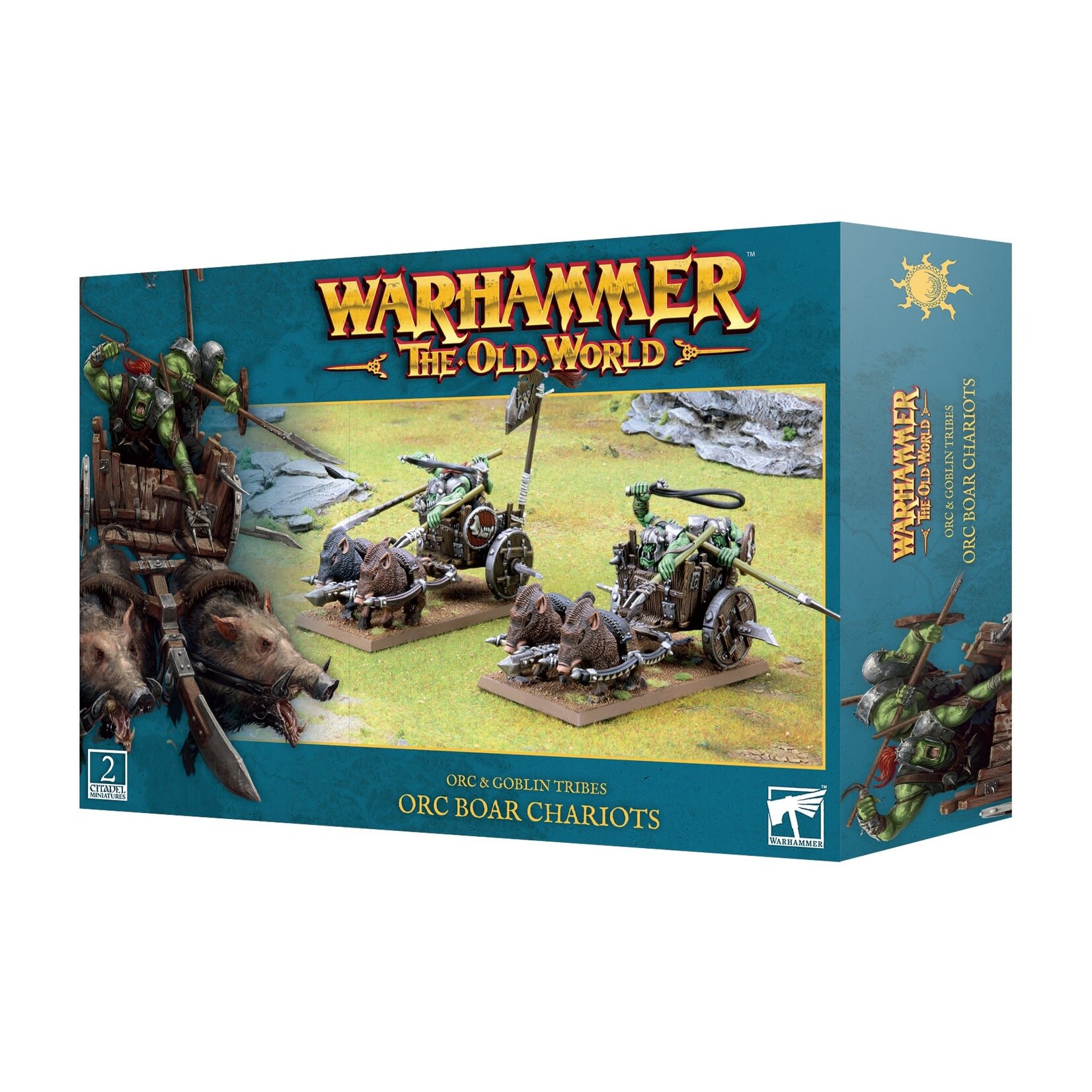 Games Workshop Warhammer The Old World Orc and Goblin Tribes Orc Boar Chariots