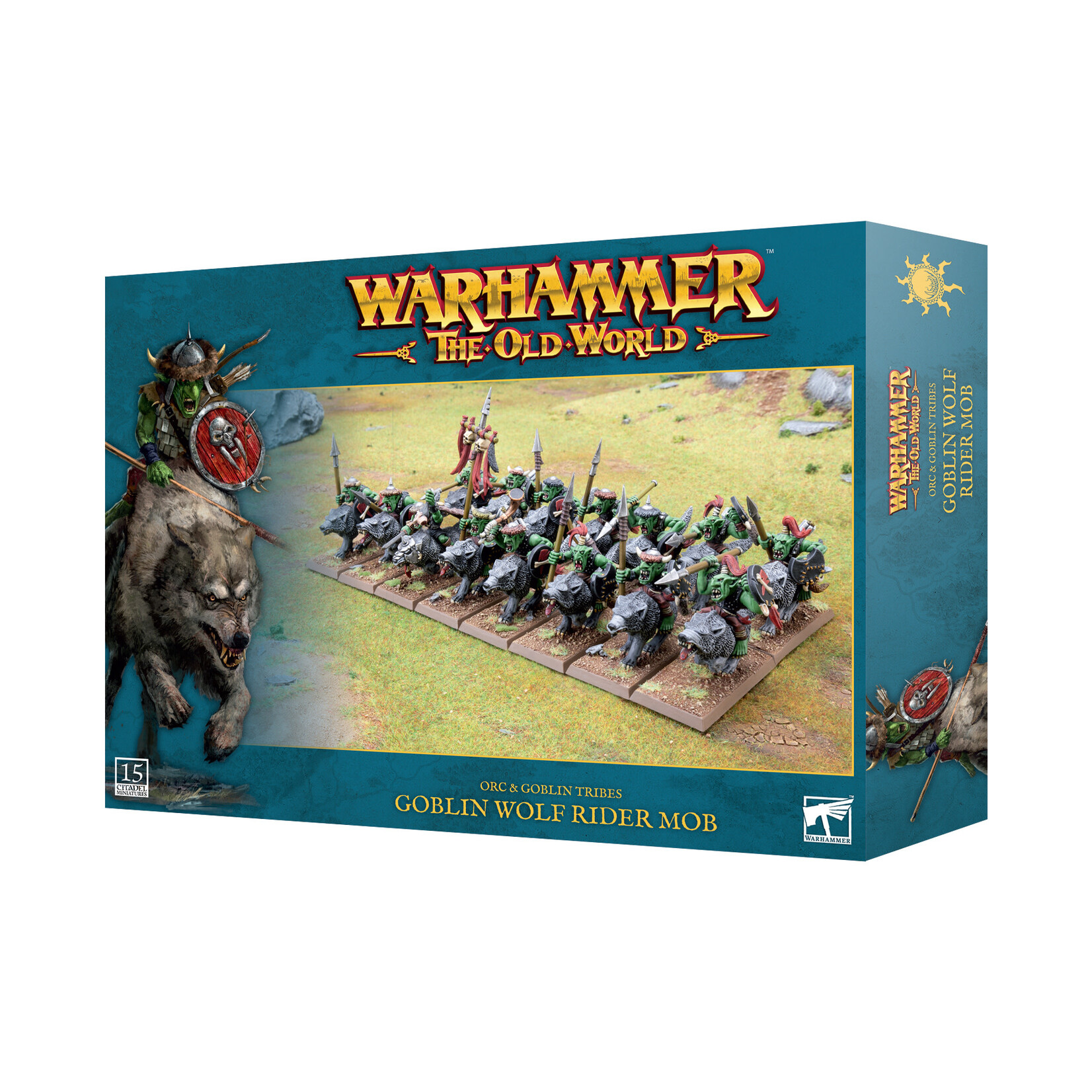Games Workshop Warhammer The Old World Orc and Goblin Tribes Goblin Wolf Rider Mob