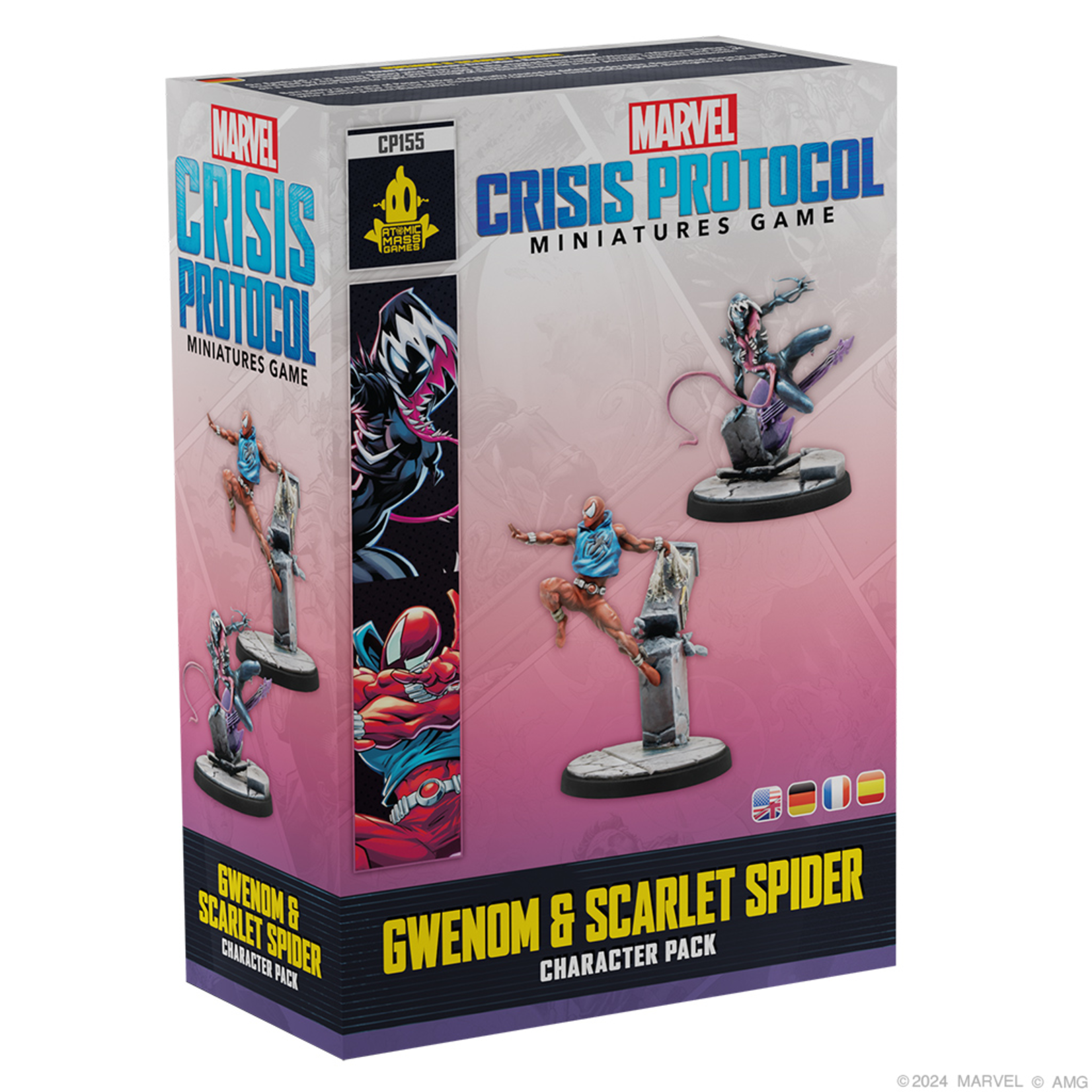 Atomic Mass Games Marvel Crisis Protocol Gwenom and Scarlet Spider