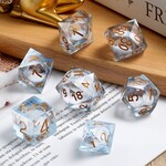 Dice Habit Liquid Core Winter Wonderland Polyhedral 7 Die Set