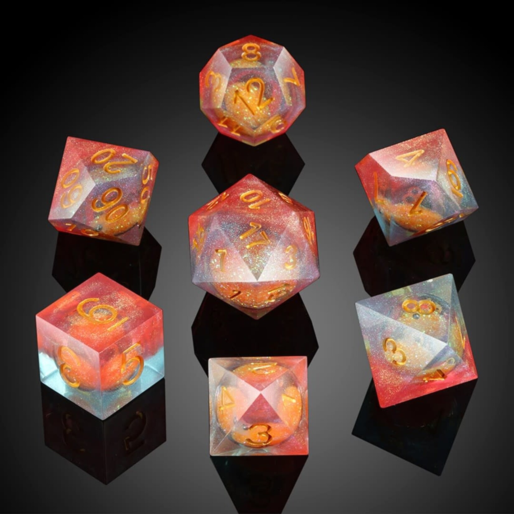 Dice Habit Liquid Core Twilight Polyhedral 7 Die Set
