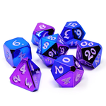 Die Hard Eldritch Sentinel Purple w/ White RPG Polyhedral 7 die set