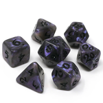 Die Hard RPG Set Elessia Kybr Passion w/ Black Polyhedral 7 die set