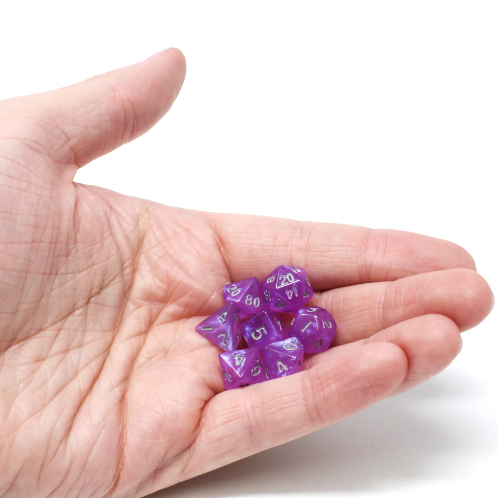 Die Hard Critlings Magenta Sparkle w/ Grey Polyhedral 7 die set