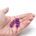 Die Hard Critlings Iris Moon Purple w/ Silver Polyhedral 7 die set