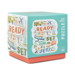 Lantern Press 140 pc Mini Shaped Puzzle Ready Set Jet