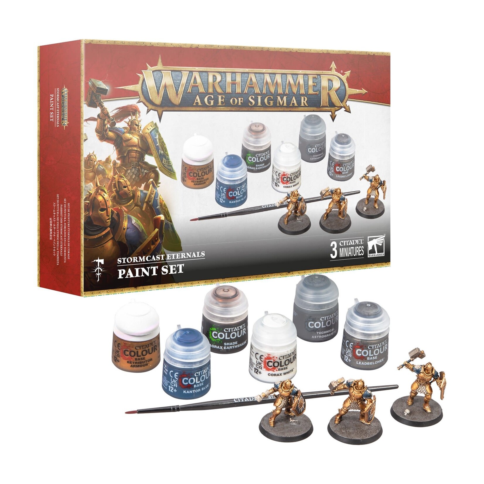 Games Workshop Warhammer Age of Sigmar 4E Stormcast Eternals Paint Set