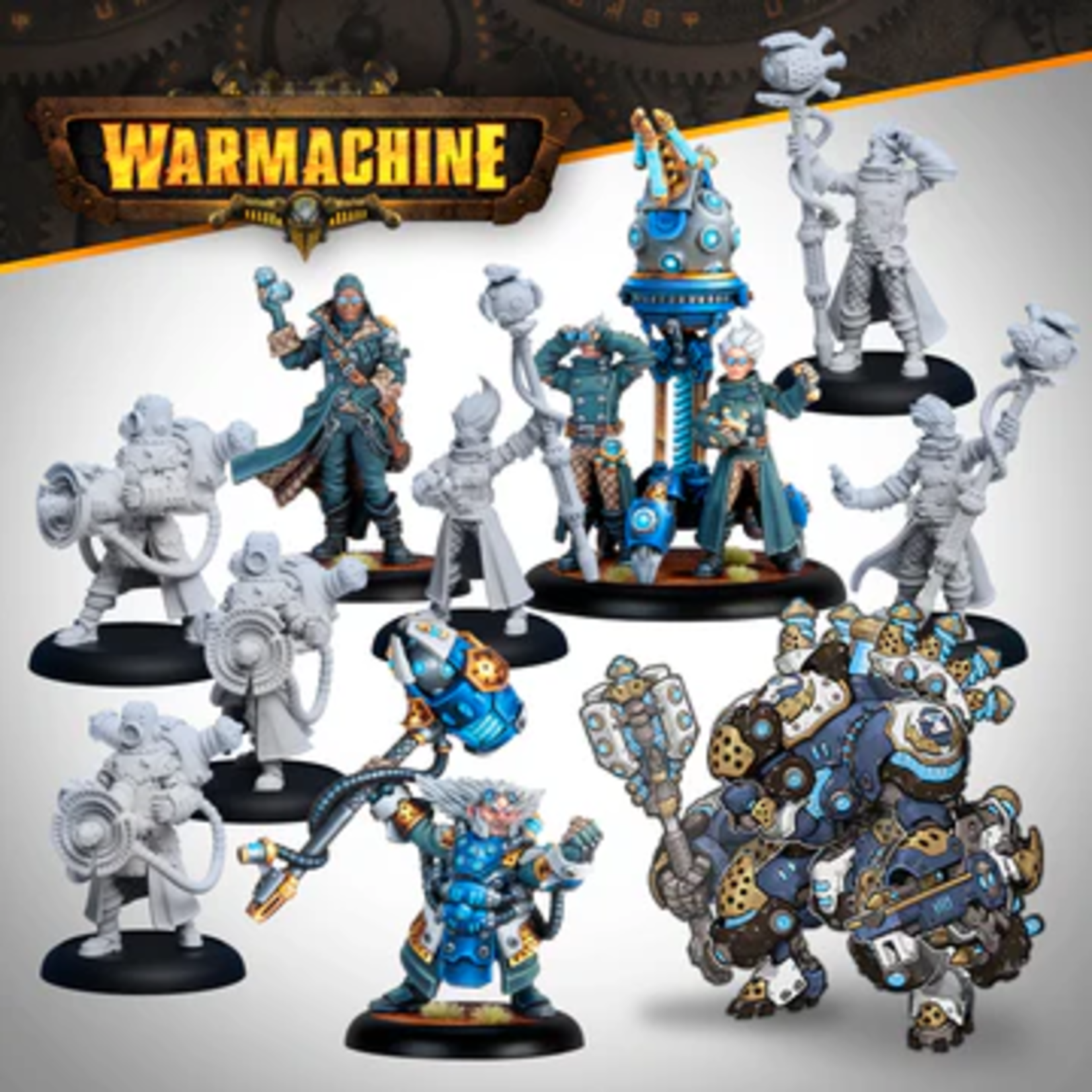 Steamforged Games Warmachine Cygnar Storm Forge Command Cadre