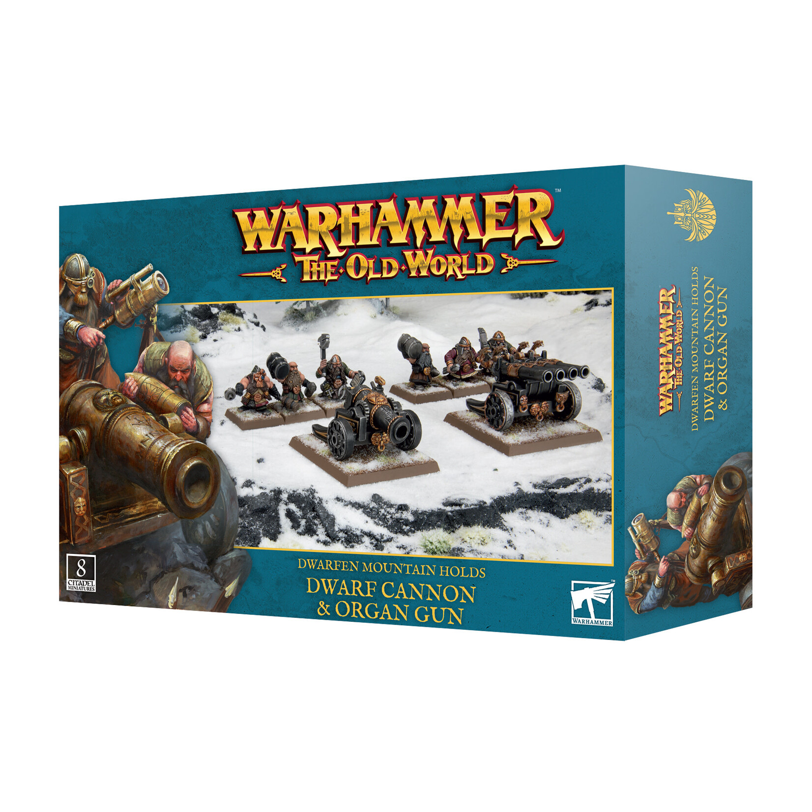 Games Workshop Warhammer The Old World Dwarfen Mountain Holds Dwarf Cannon and Organ Gun