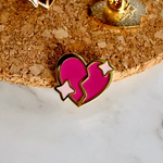 Livelygold Heartbreaker Pink Enamel Pin