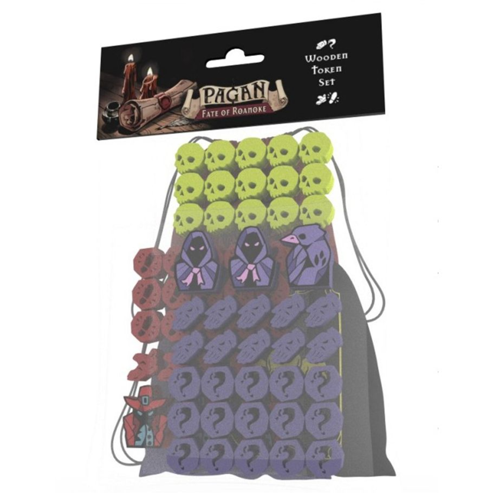 Capstone Games Pagan Fate of Roanoke Wooden Token Kit