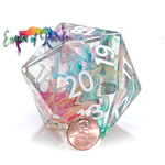 Gatekeeper Games Essence of Rainbow Giant d20 58 mm Epic Dice v. 2.0