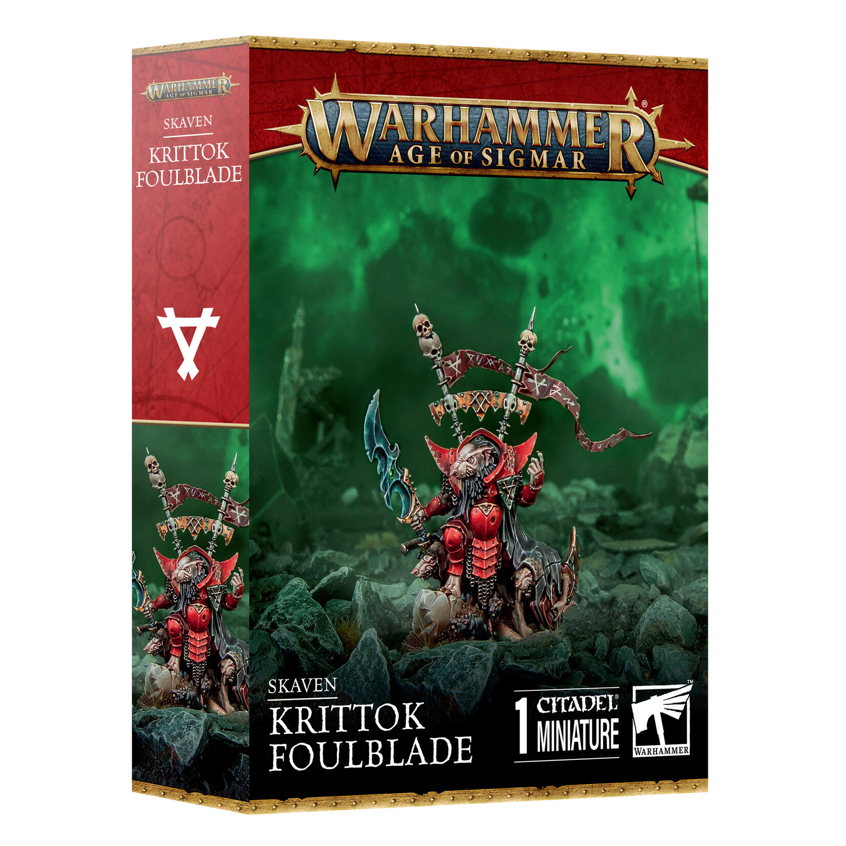 Games Workshop Warhammer Age of Sigmar Chaos Skaven 4E Krittok Foulblade