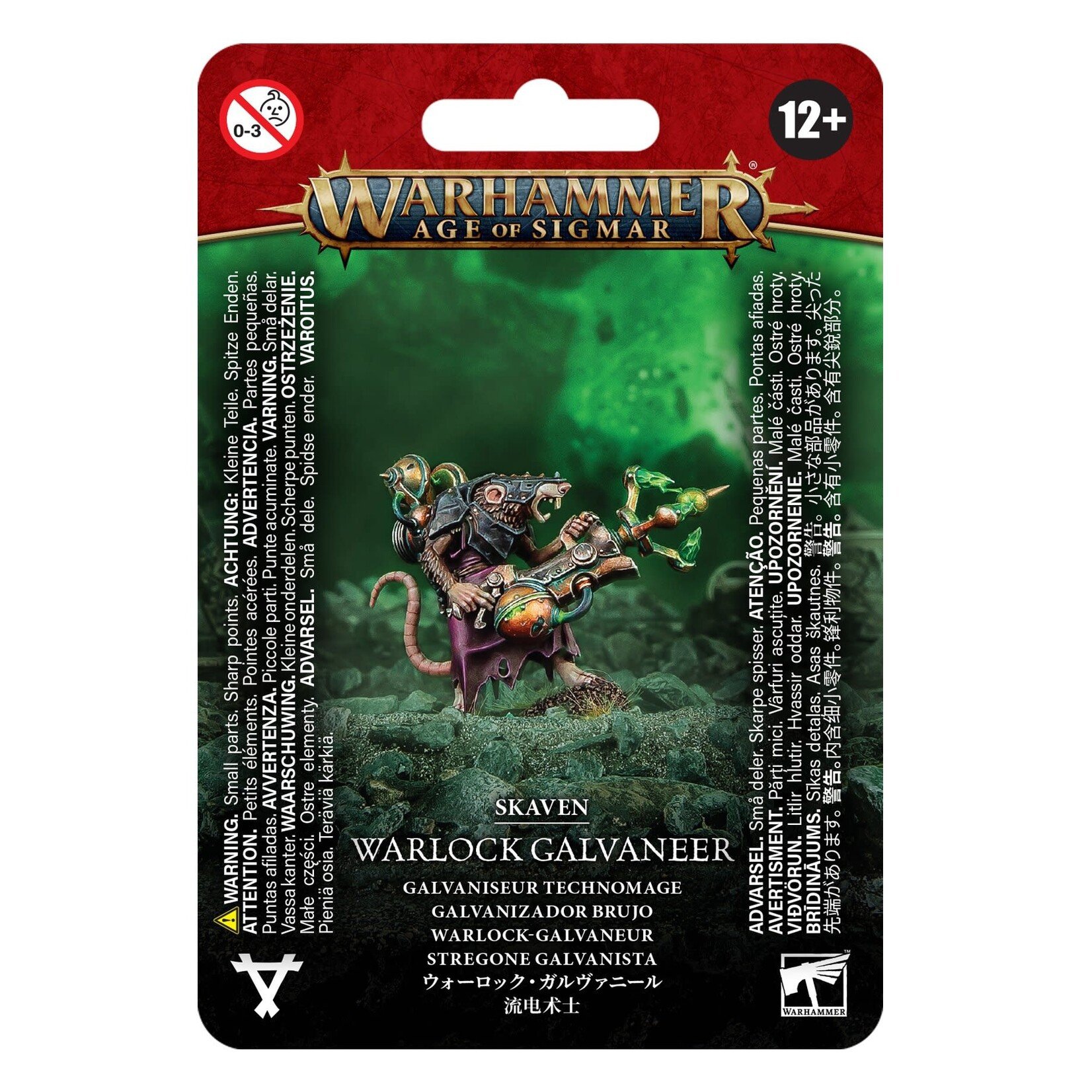 Games Workshop Warhammer Age of Sigmar Chaos Skaven 4E Warlock Galvaneer