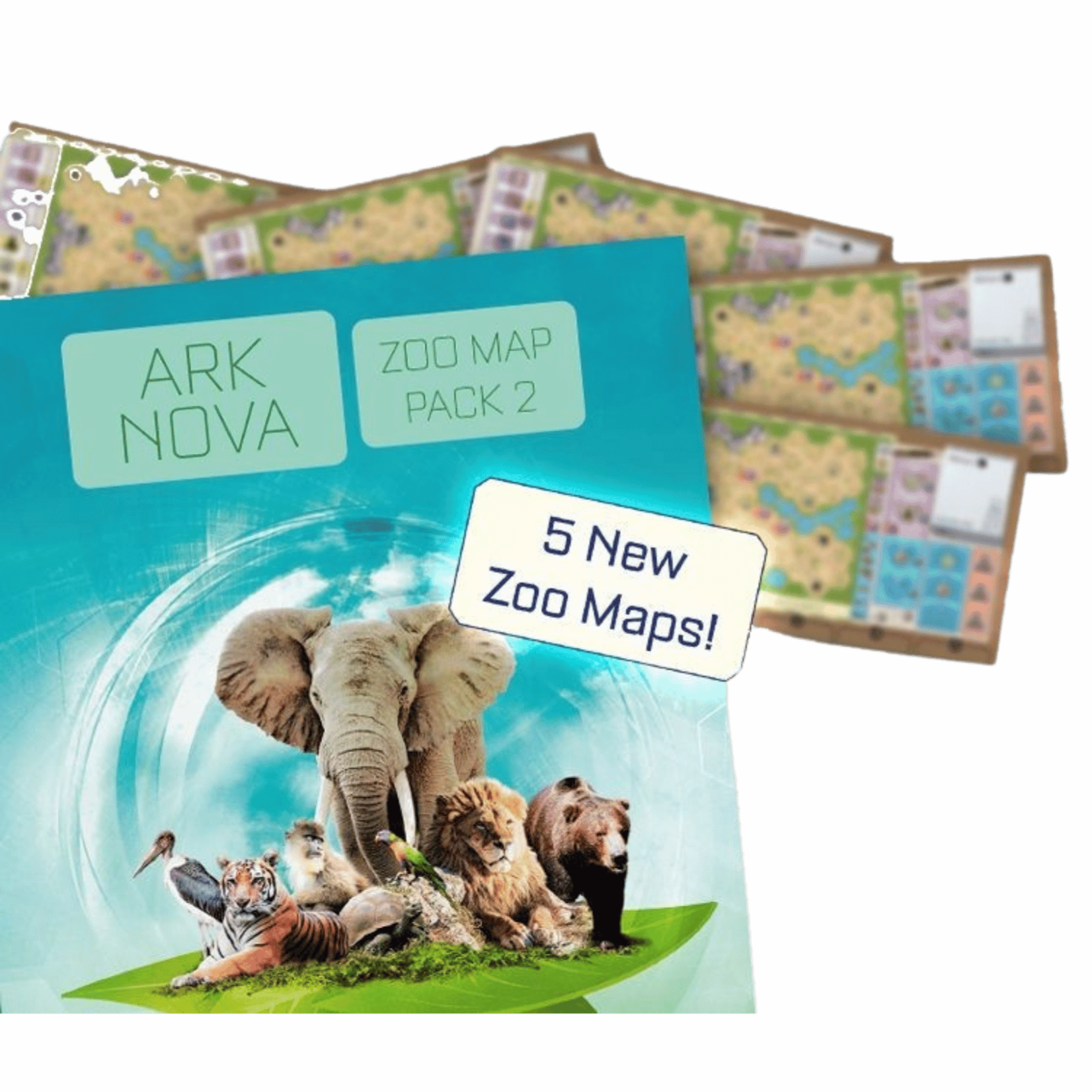 Capstone Games Ark Nova Zoo Map Pack 2