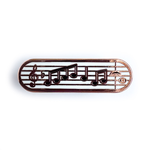 Kitty With A Cupcake Music Personality Plaque Enamel Pin