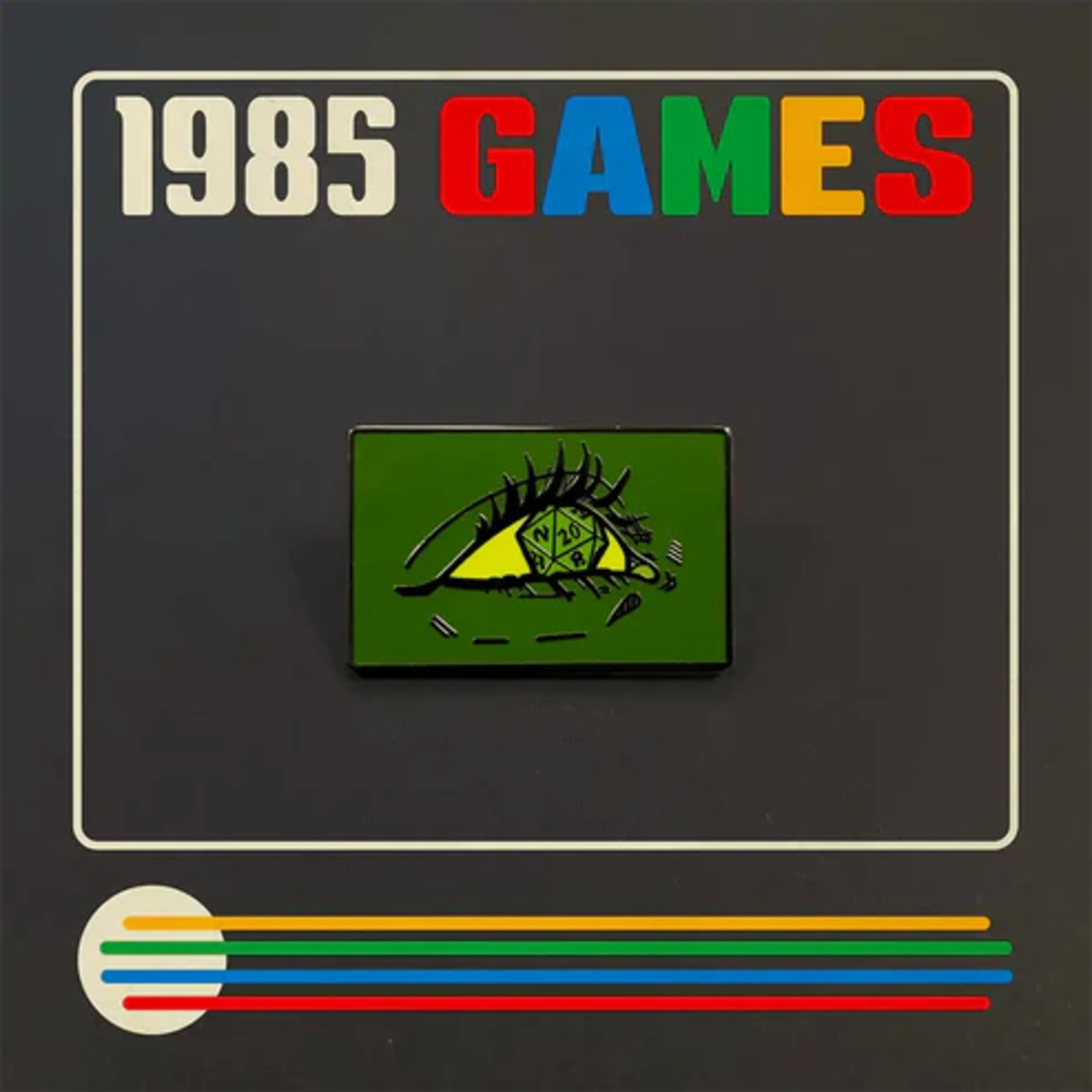 1985 Games 20 20 Vision Enamel Pin