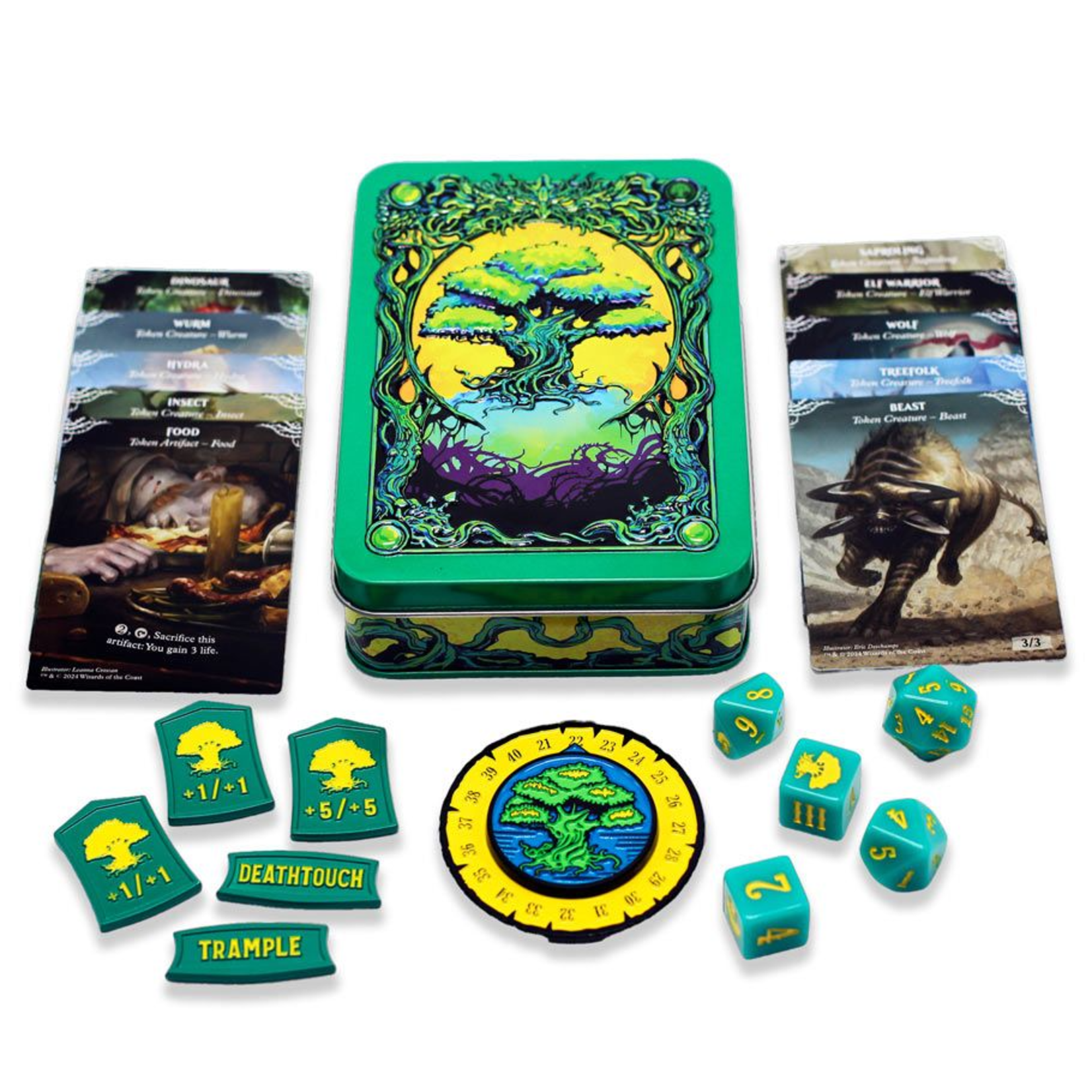 Beadle and Grimm Beadle and Grimm's Magic the Gathering Mana Token Set Green