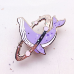 Alum and Ink Cosmic Whale Enamel Pin