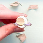 Alum and Ink Moon Phase Enamel Pin