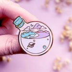 Alum and Ink Space Sea Potion Enamel Pin