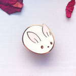 Alum and Ink Bunny Bun Enamel Pin