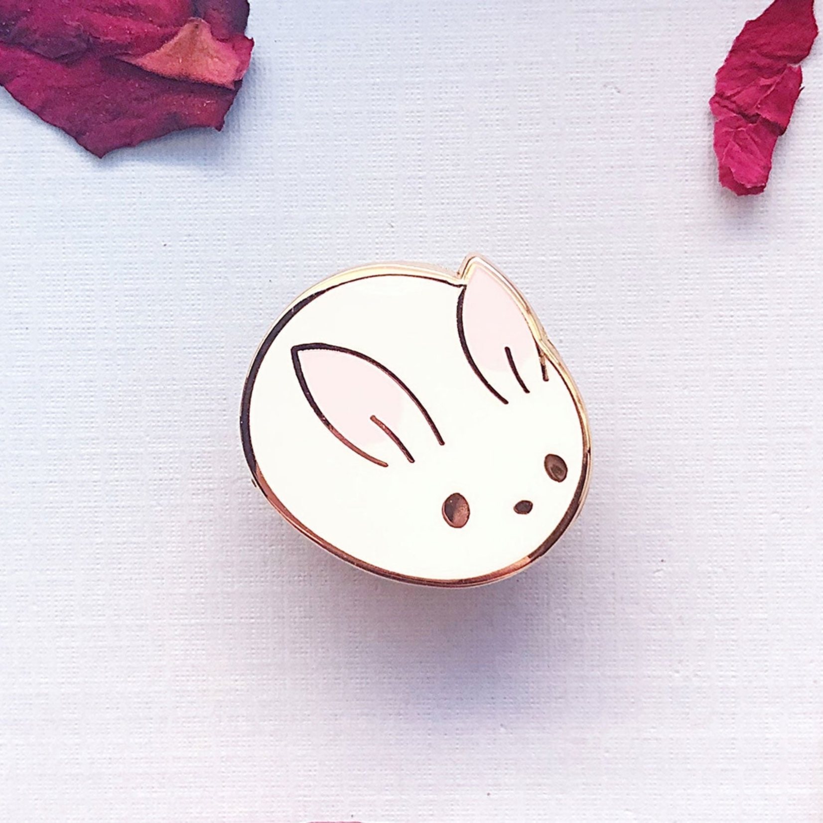 Alum and Ink Bunny Bun Enamel Pin