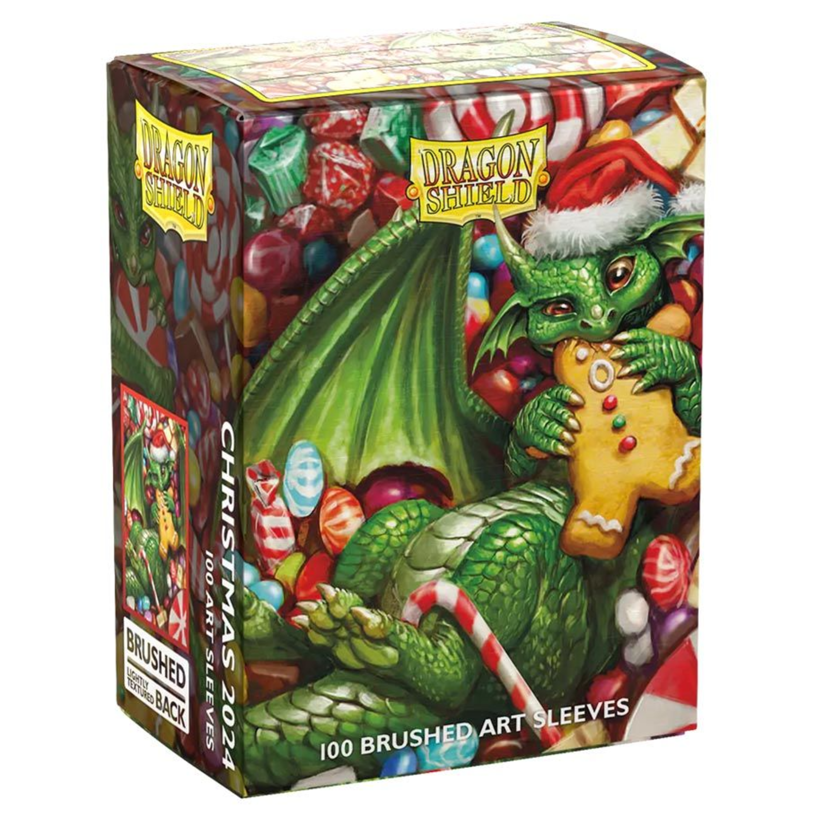 Arcane Tinmen Dragon Shield Art Brushed Sleeves Christmas 2024 100 ct