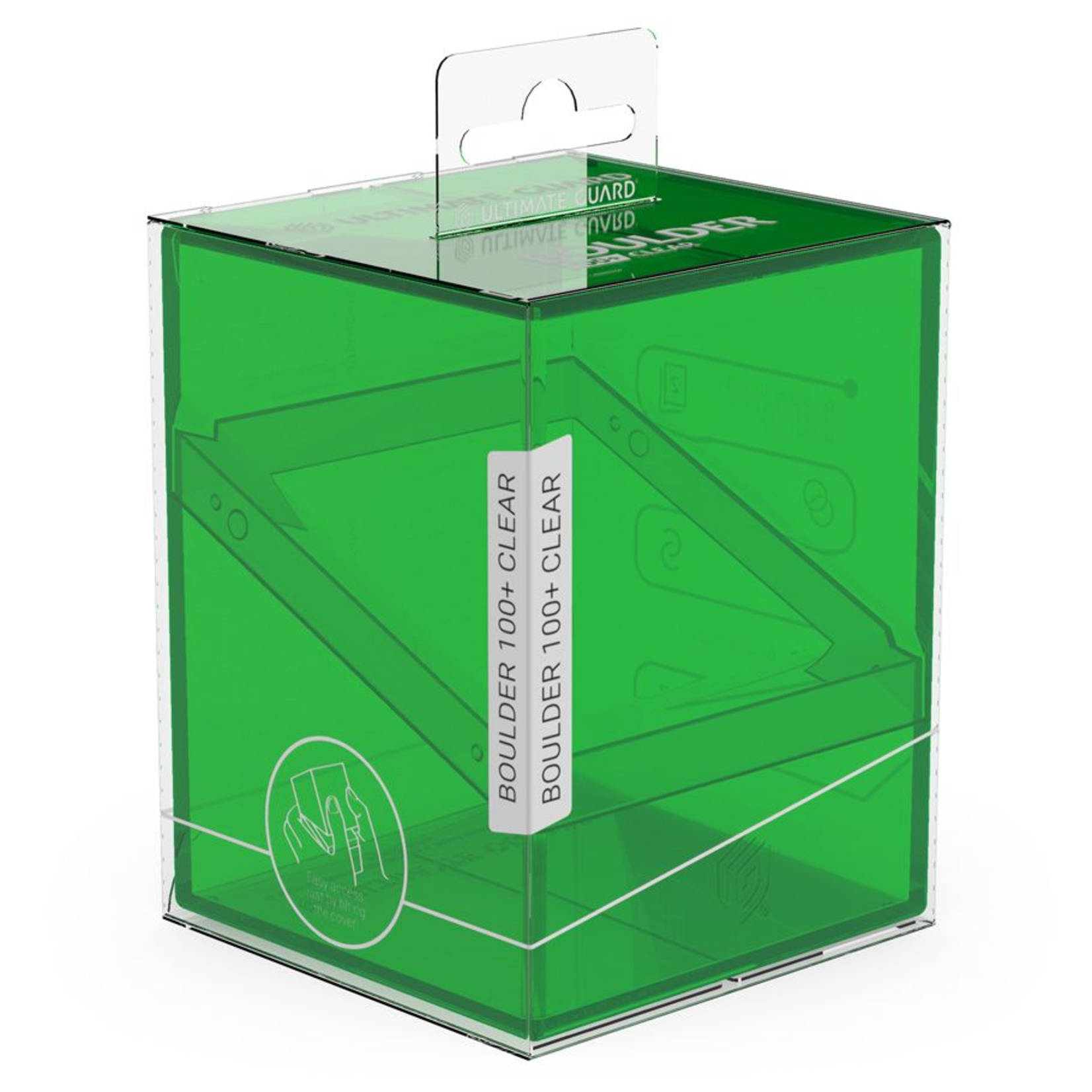 Ultimate Guard Ultimate Guard Boulder Deck Case 100+ Clear Emerald