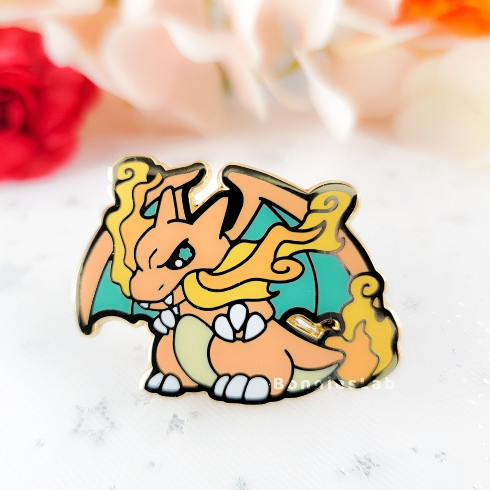 Bonnie's Lab Pokemon Charizard Enamel Pin