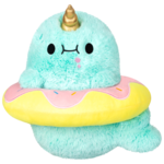 Squishable Mini Squishable Sparkles the Narwhal in Donut