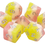 Old School Dice Old School Gradients Lemonade Stand RPG Dice 7 die set
