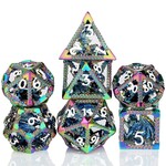 Dice Habit Hollow Dragon Cage Iridescent Polyhedral 7 die set