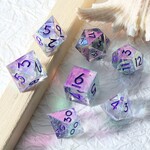 Dice Habit Sharp Edge Chromatic Optics Polyhedral 7 die set