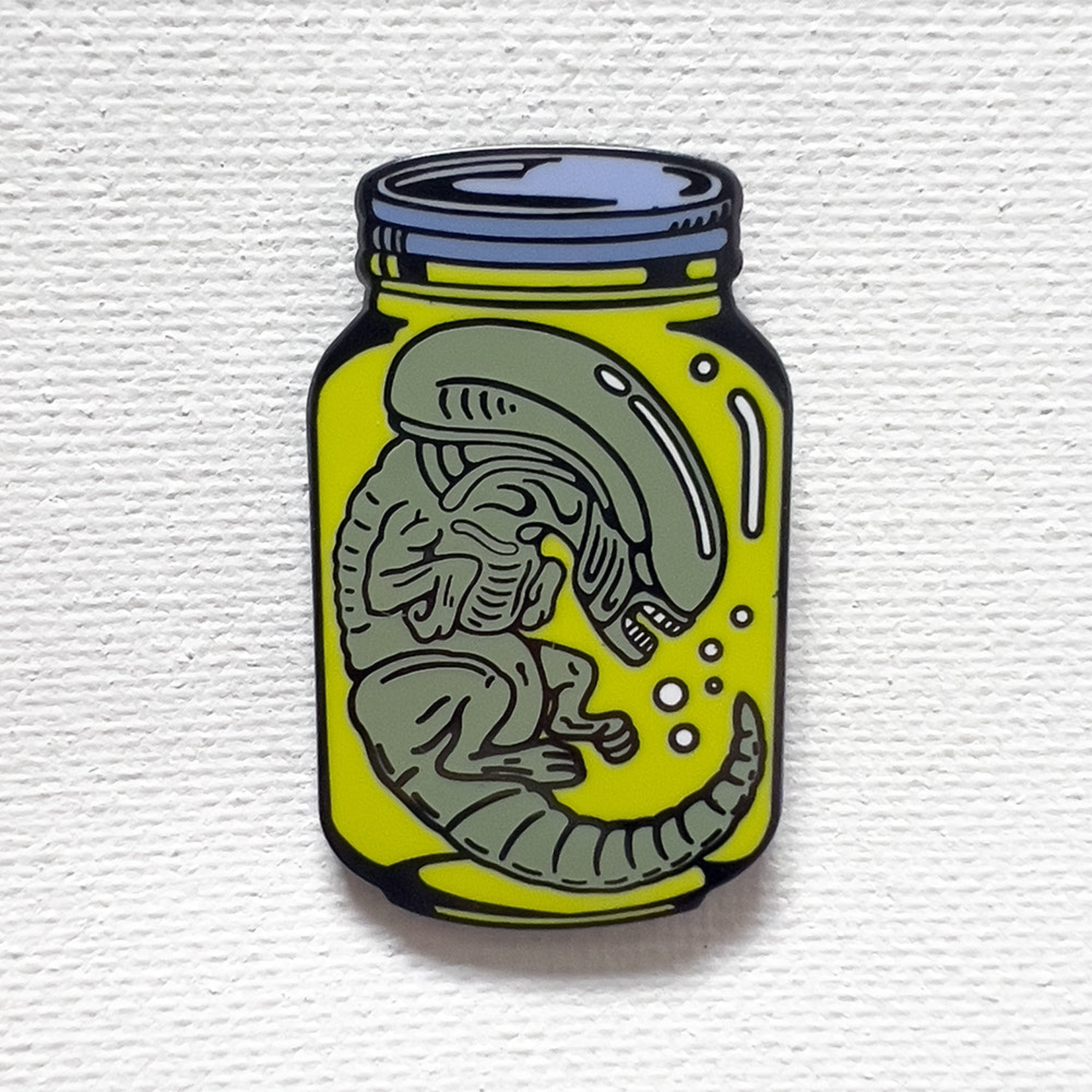Strike Gently Co Alien Jar Enamel Pin