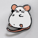 Strike Gently Co Fat Rat Enamel Pin