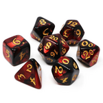 Die Hard RPG Set Elessia Kybr Inquisitor w/ Gold Polyhedral 7 die set