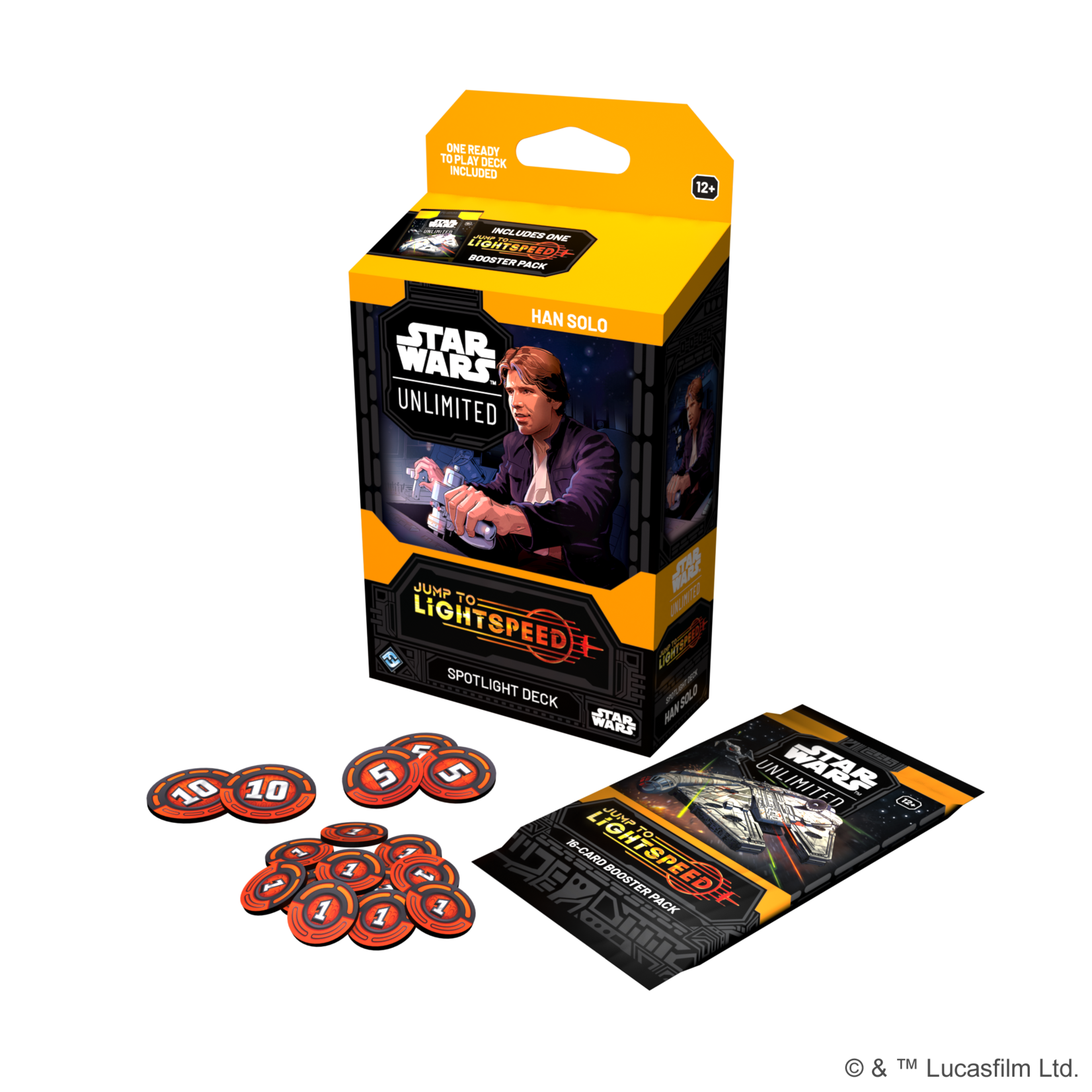 Fantasy Flight Games Star Wars Unlimited Jump to Lightspeed Spotlight Deck Han Solo