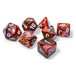 Chessex Chessex Festive Symphony w/ White Polyhedral 7 die set
