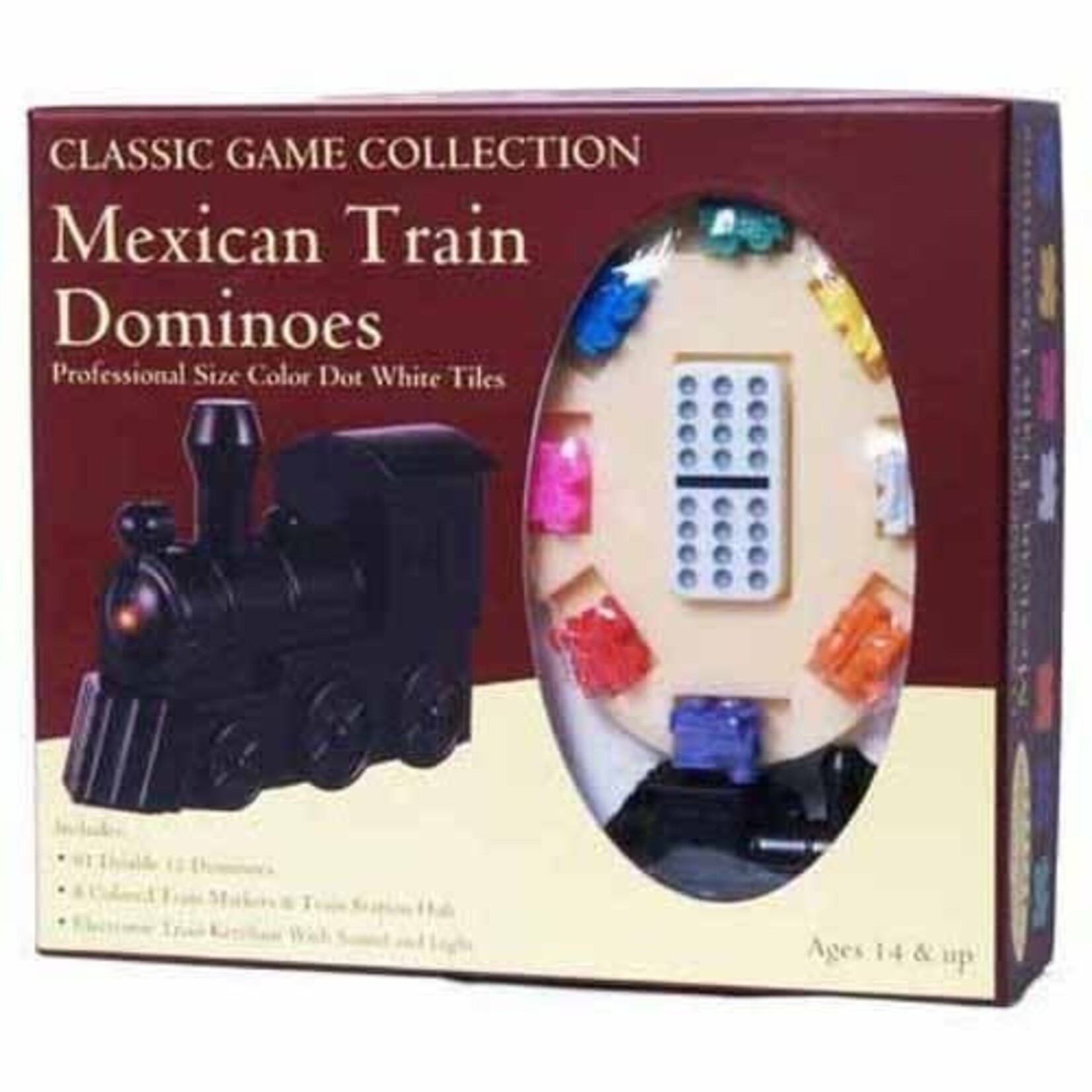 John Hansen Mexican Train Dominoes Classic Game Collection